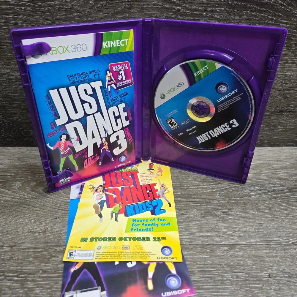 Just Dance 3 Xbox 360 Ubisoft Best Buy Exclusive Katy Perry Tracks Complete